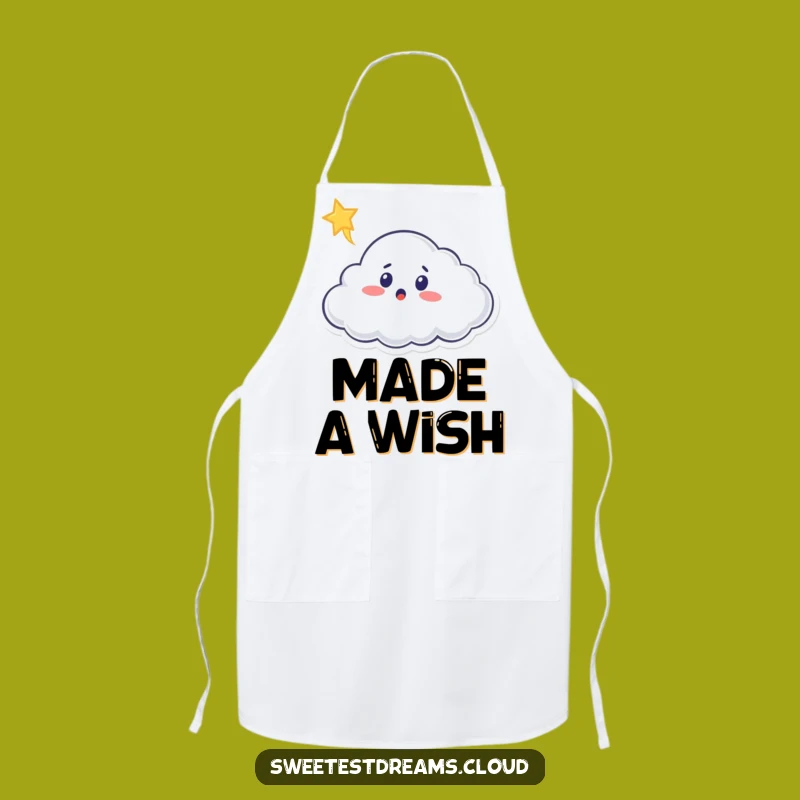 Funny Chef Cloud Apron: Surprised by Starlight, Kitchen Gift!