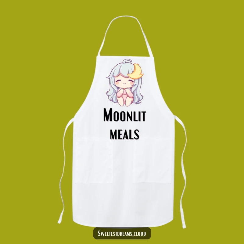 Funny Dreamy Moon Apron: Cook Under the Stars, A Hilarious Nighttime Funny Gift