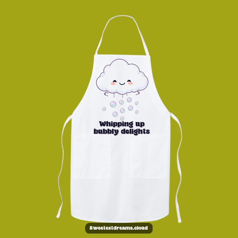 Funny Cloud Catching Bubbles Apron - Kitchen Fun for the Joyful Chef