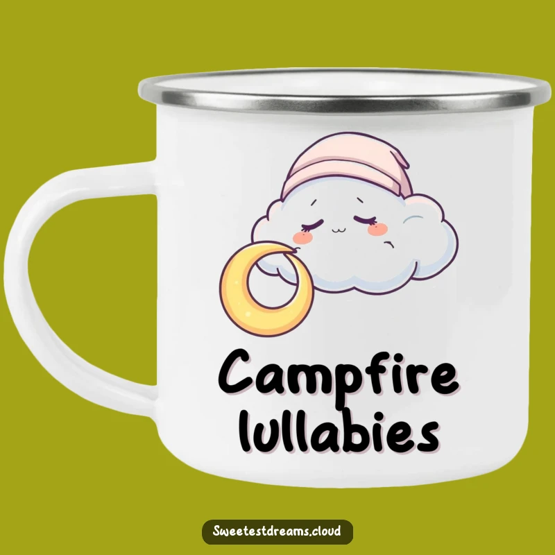 Funny Sleepy Cloud Moon Camping Mug: Enjoy Nights with Cozy Cloud, Ideal Funny Gift