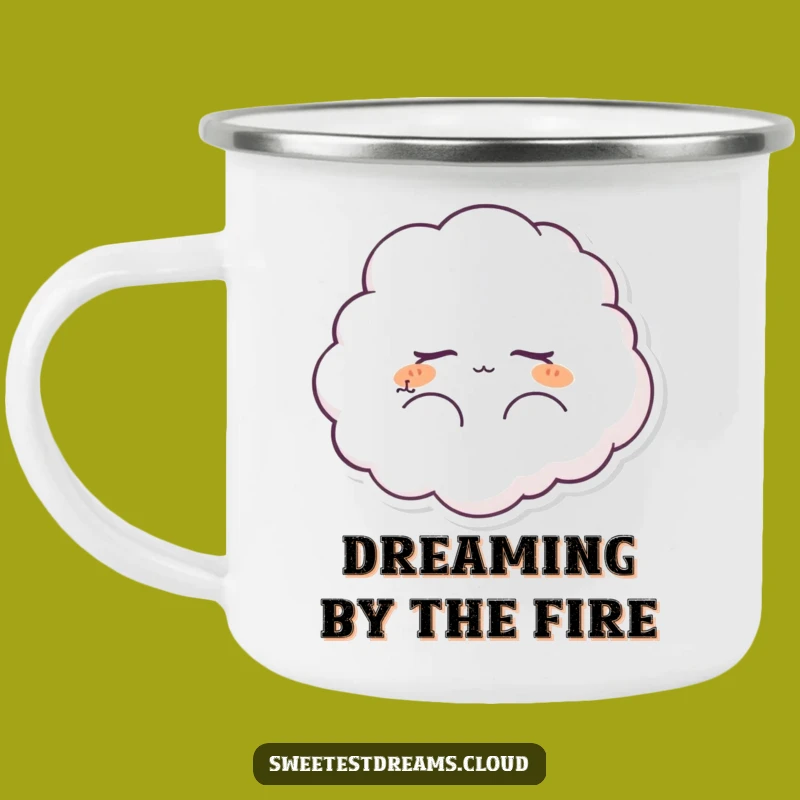 Funny Dreaming Cloud Camping Mug: Peaceful Gift for Outdoor Dreams