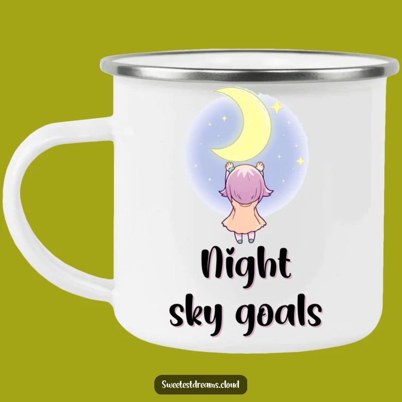 Funny Moon Reach Camping Mug: Campfire Dreams, The Perfect Outdoorsy Funny Gift