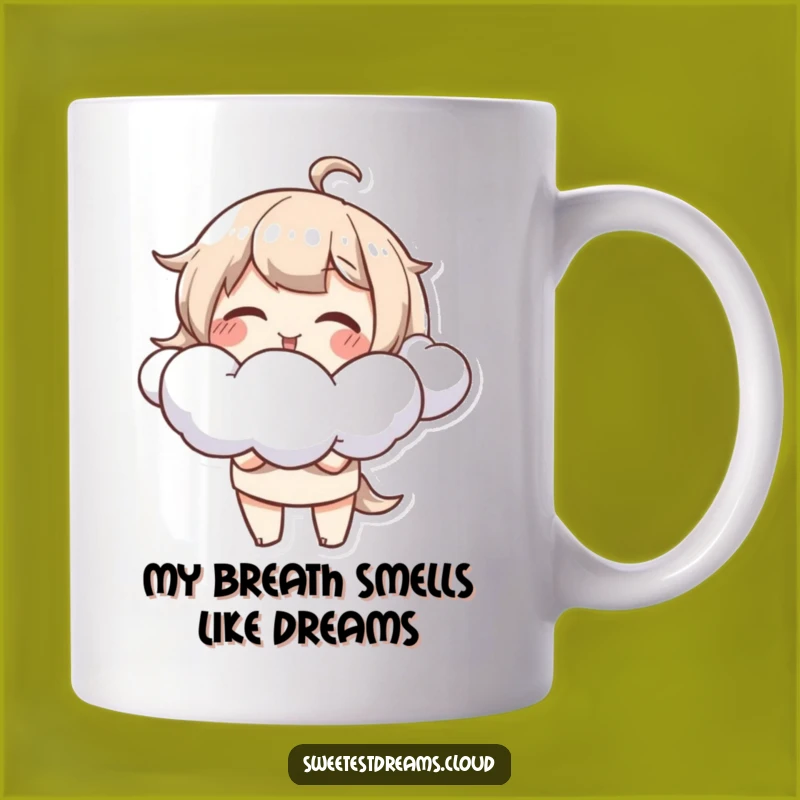 Funny Giggling Cloud Blower Mug: Adorable Character Art Perfect Funny Gift