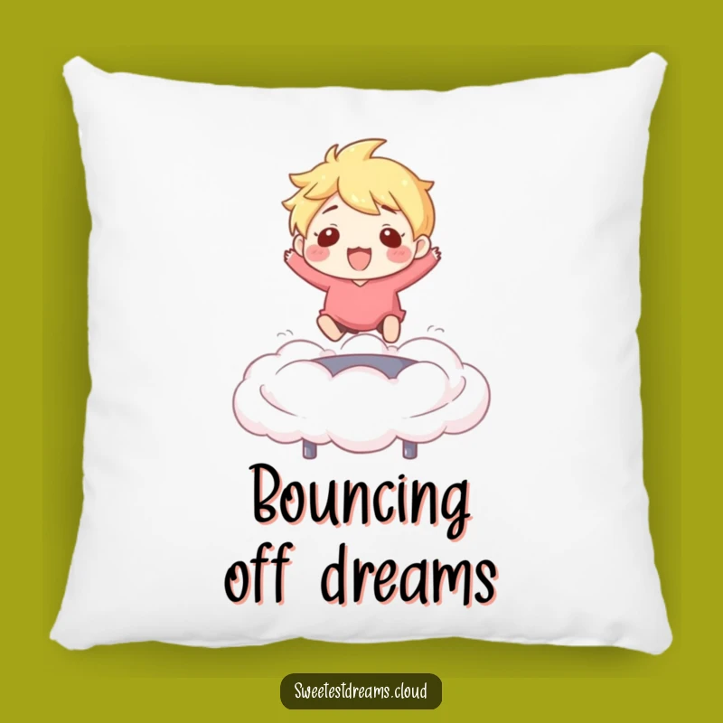 Funny Cloud Bounce Pillow: Soft Trampoline Character Comfort, Adorable Funny Gift