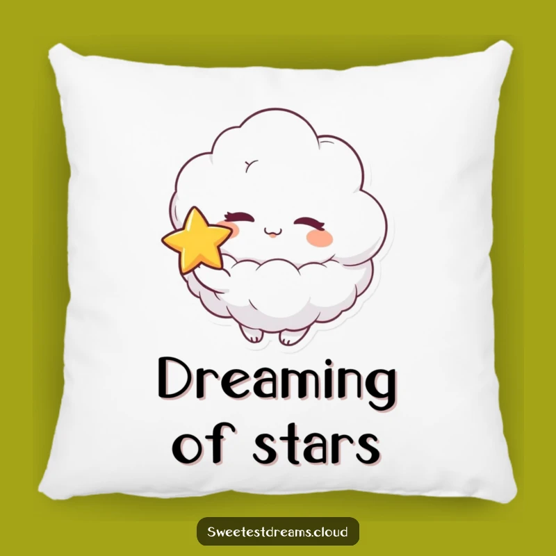 Funny Cloud Wink Star Pillow: Cozy Playful Character for Hilarious Comfort