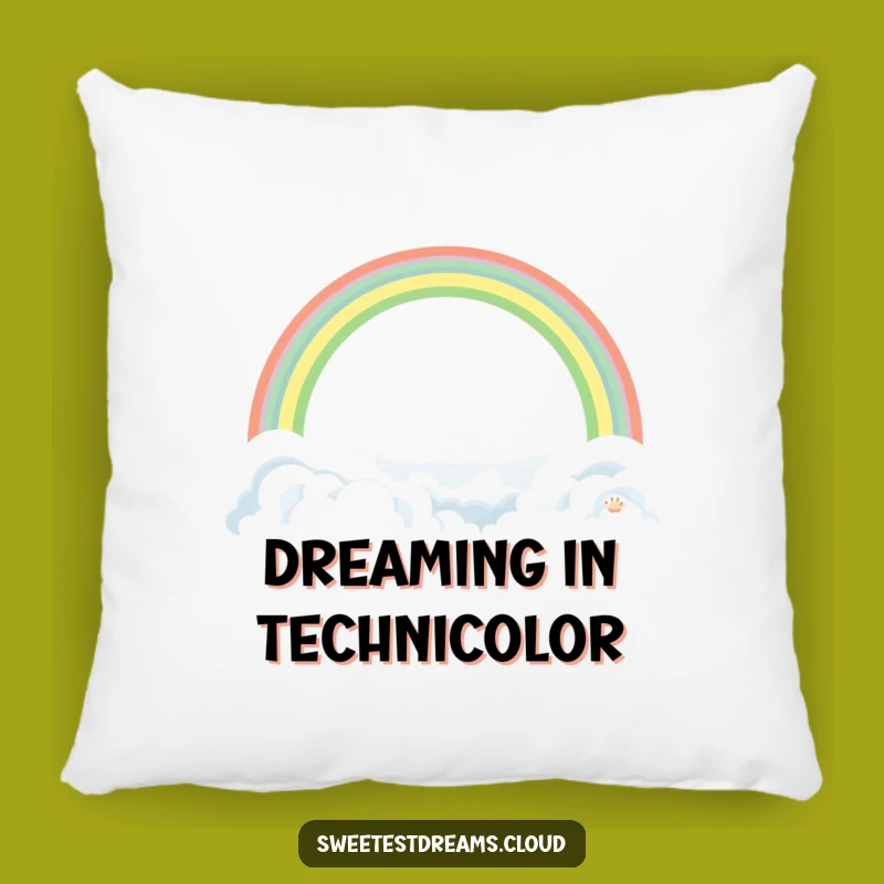 Funny Rainbow Cloud Pillow: Gentle Arch Comfort, Cozy Gift