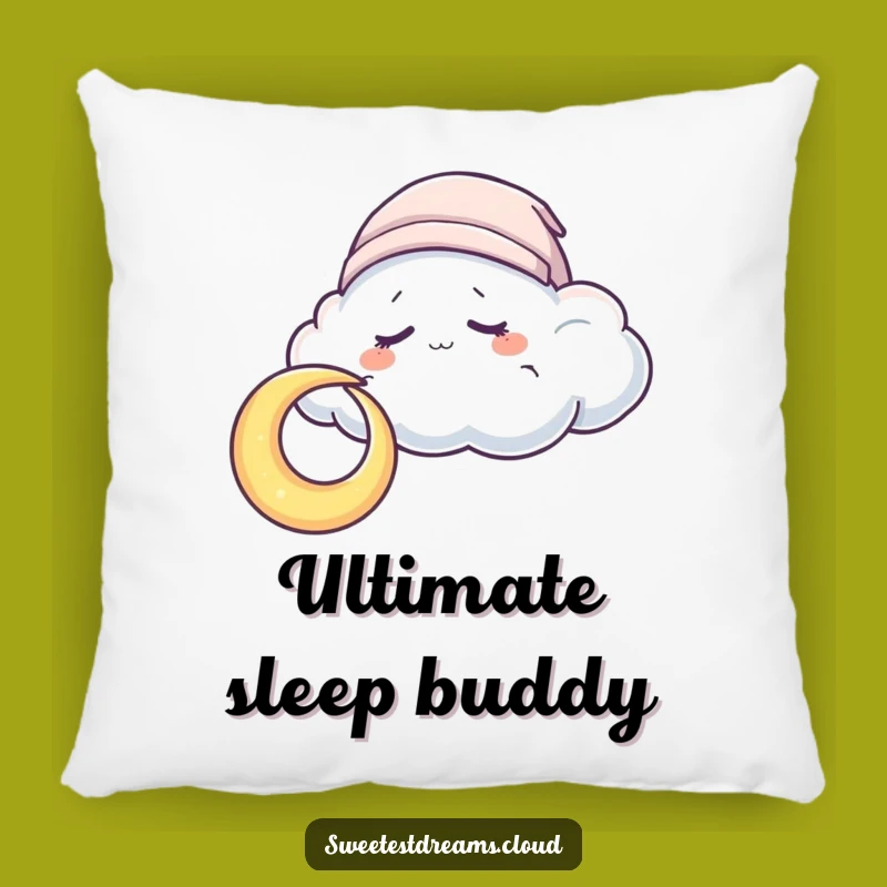Funny Sleepy Cloud Moon Pillow: Cozy Comfort for Sweet Dreams, Adorable Funny Gift