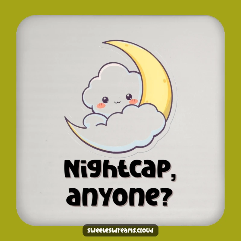 Funny Peek-a-Boo Cloud Drink Coaster - Whimsical Surface Protection, Cute Funny Gift