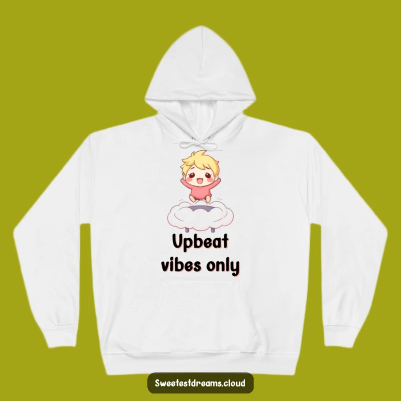 Cozy Funny Cloud Bouncer Hoodie: Warm Trampoline Character Design, Epic Funny Gift