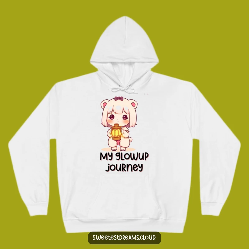 Cozy Funny Kawaii Lantern Hoodie: Glowing Light Adventure Gear