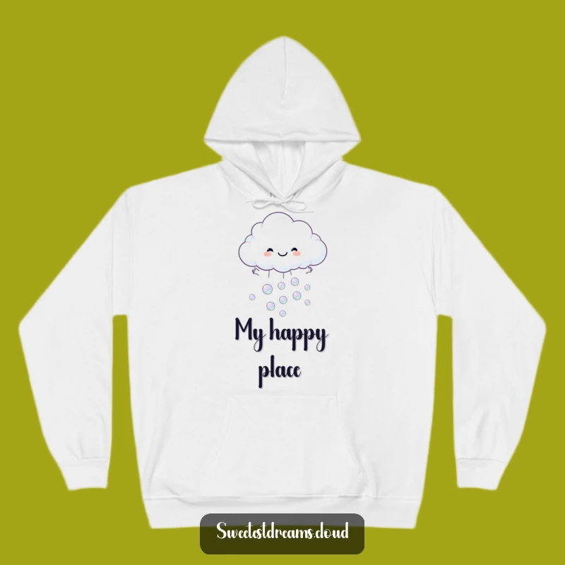 Funny Cloud Catching Bubbles Hoodie - Cozy & Whimsical Comfort