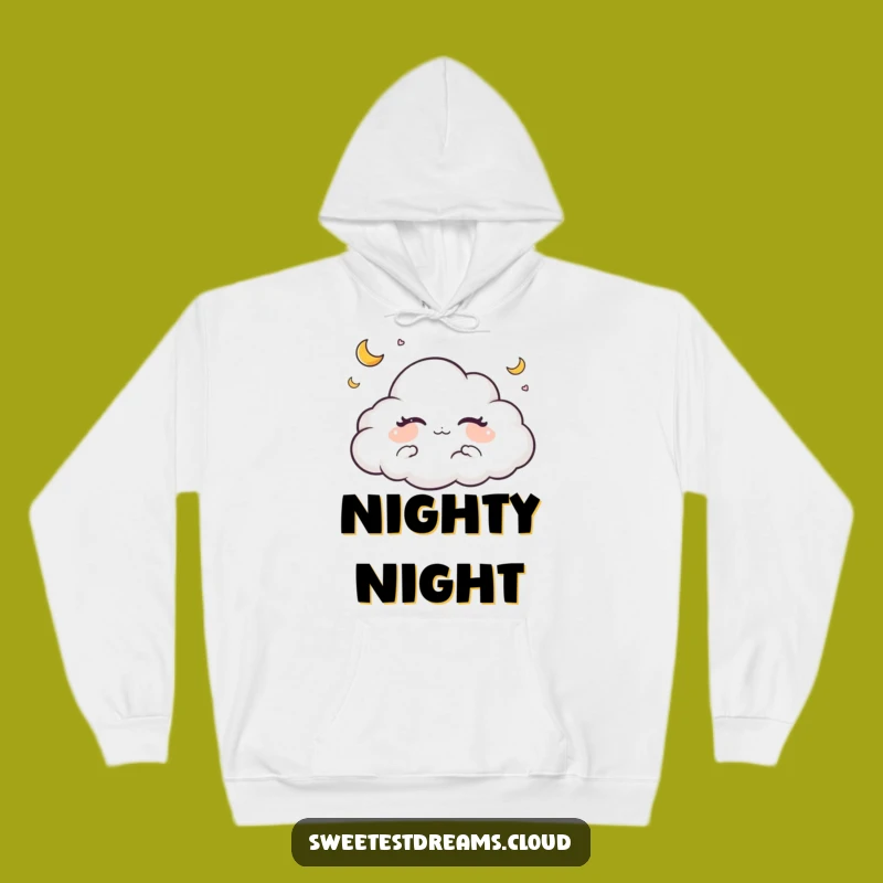 Funny Cloud Dreaming Moon Hoodie - Ultimate Cozy Sleep Companion