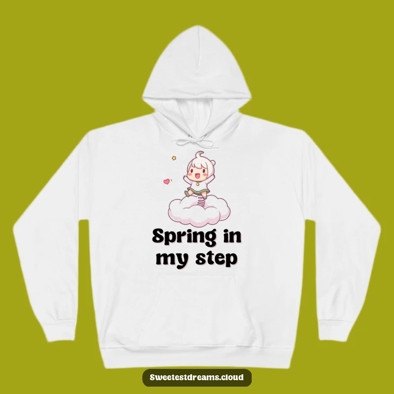 Cozy Funny Cloud Bouncer Hoodie: Warm Character Apparel, Great Funny Gift