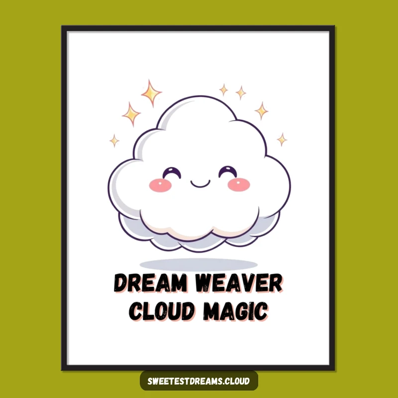 Free Printable Wall Art: Dream Cloud Whimsy, Funny Inspirational Decor Downloadable!