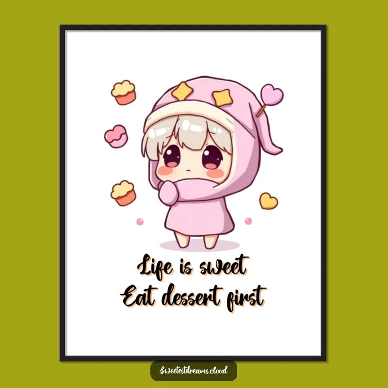 Sweet Dreams Art Free Printable: Whimsical Downloadable Wall Art for a Funny, Dreamy Room