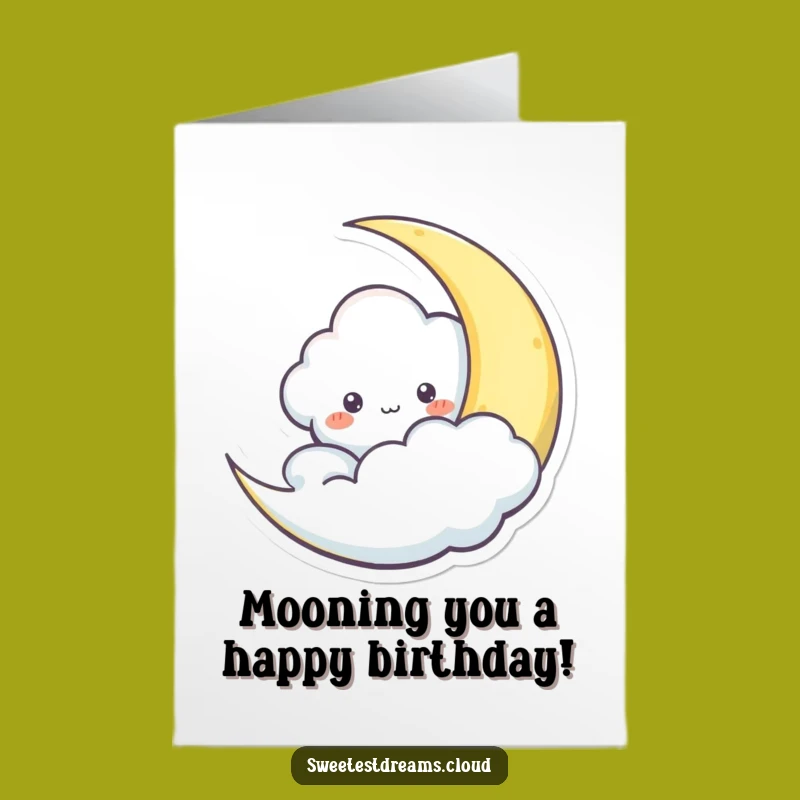 Free Printable Bday Card: Moon Cloud Secret, Funny Birthday Surprise Downloadable!