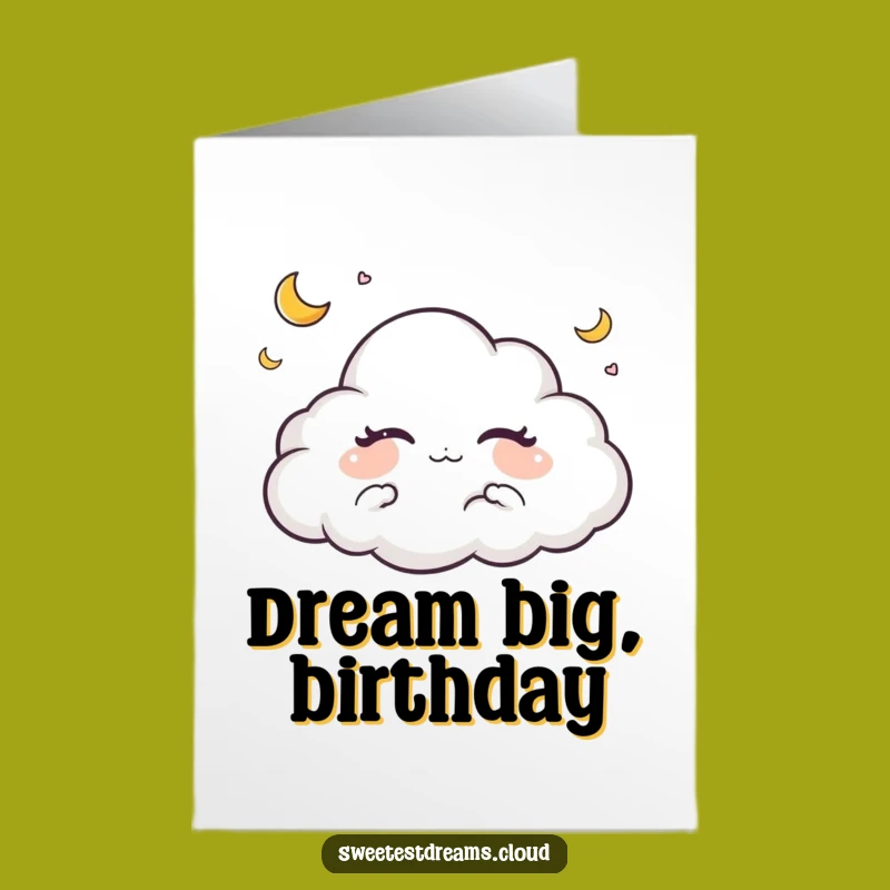 Free Printable Birthday Card: Dreamy Cloud Wishes for a Funny Downloadable Gift
