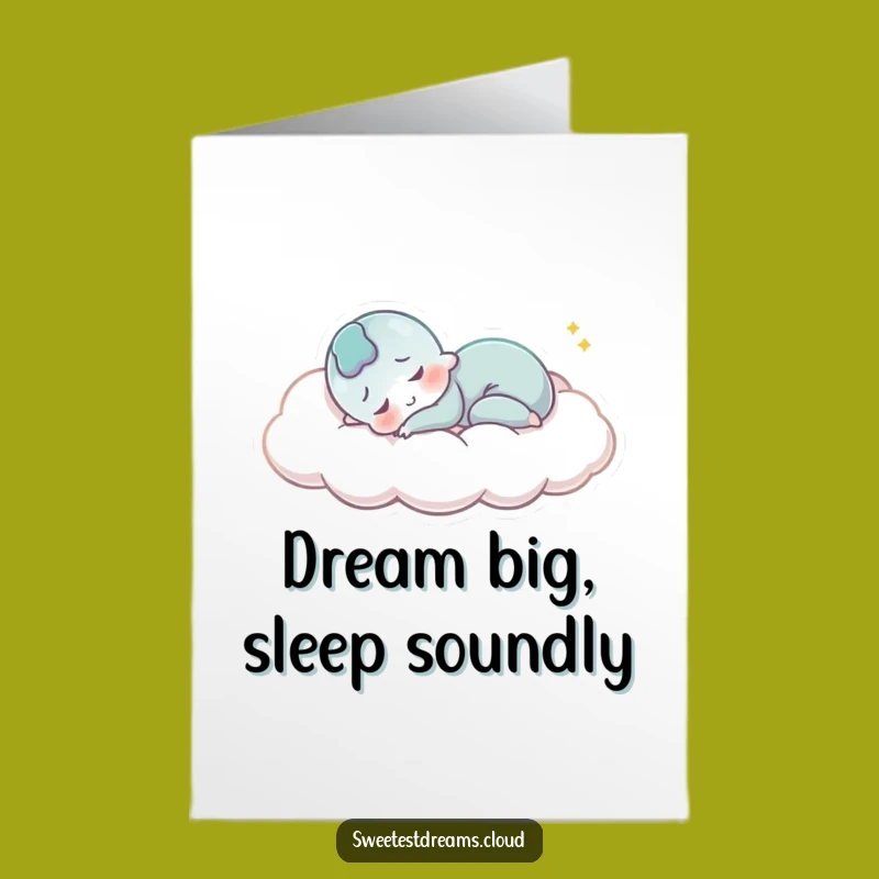 Free Printable Birthday Card: Peaceful Sleepy Character - Funny Downloadable Gift