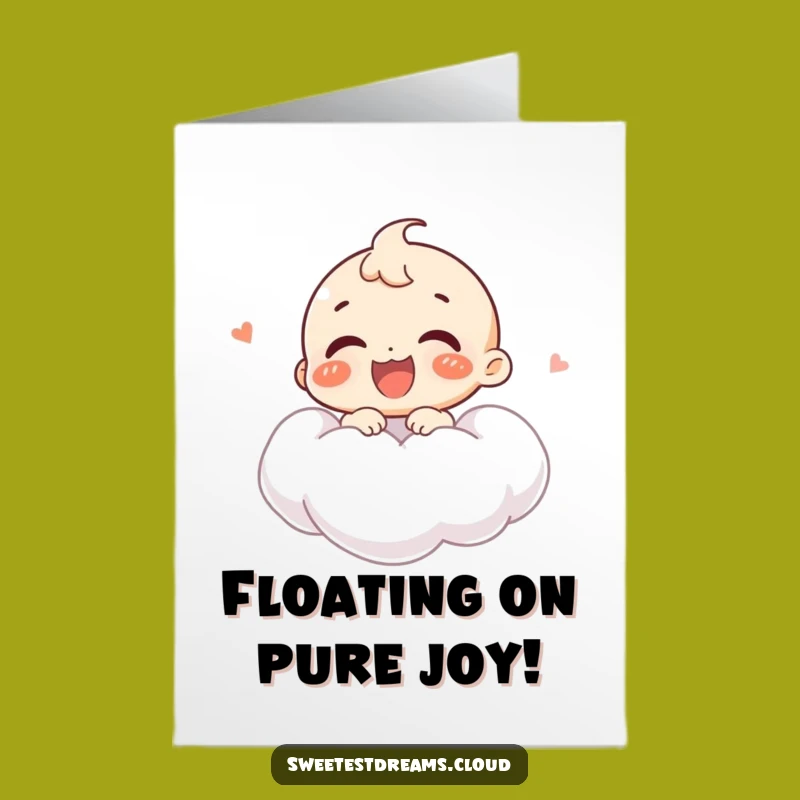 Free Printable Congrats Card: Giggling Cloud Floater, Downloadable, Unique Gift
