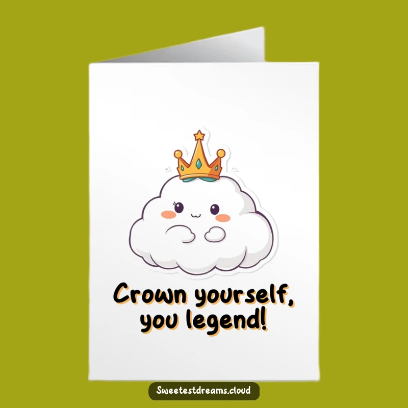 Free Printable Cloud Congrats Card: Majestic Float, Royal Downloadable Gift