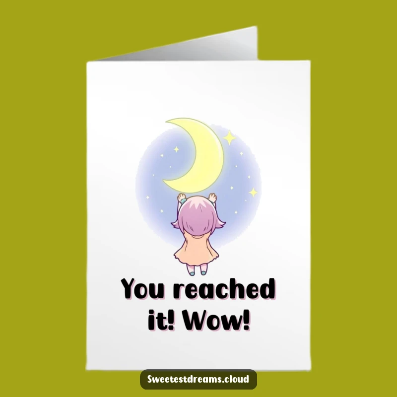 Moon Chaser Congrats Card Free Printable: Celebrate Dreams with a Funny Downloadable Gift