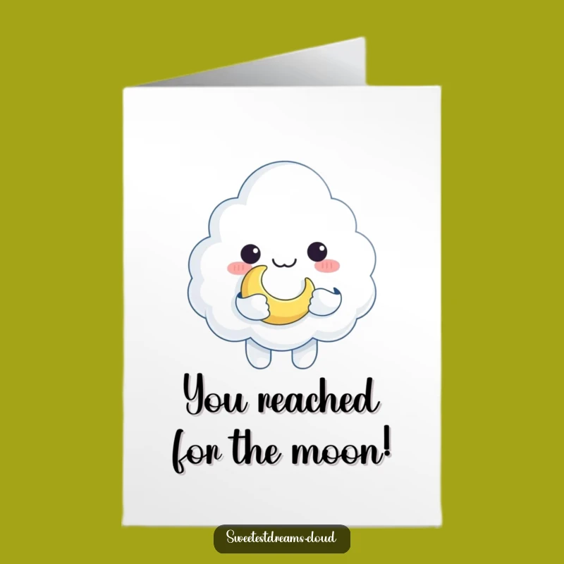 Free Printable Congrats Card: Moon Toy Cloud Celebration, Downloadable Joy!