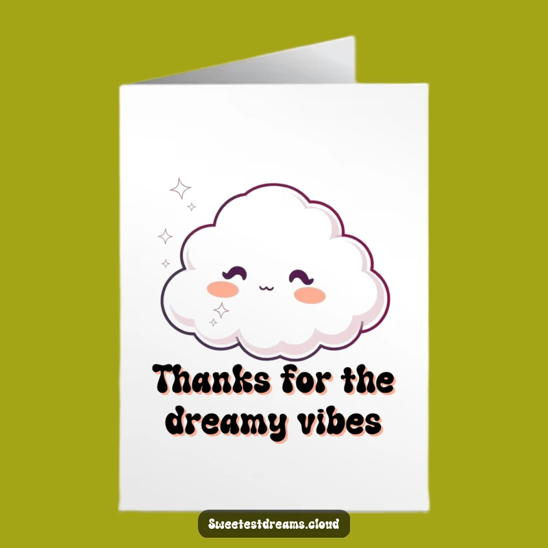 Free Printable Thank You Card: Dreamy Cloud Puff, Gratitude Downloadable