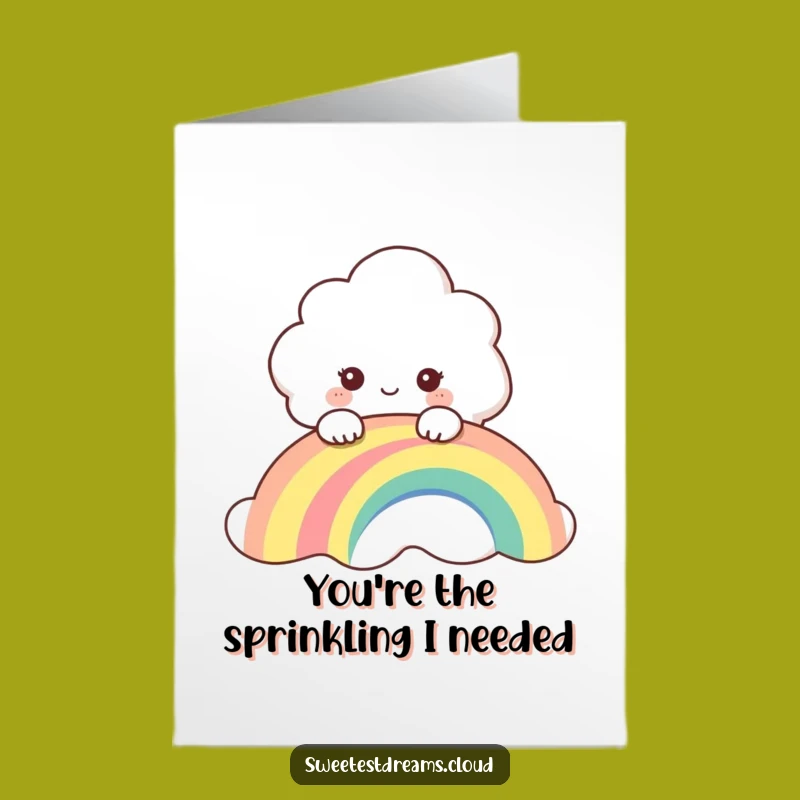 Funny Free Printable Thank You Card: Curious Cloud & Rainbow, Express Gratitude Downloadable