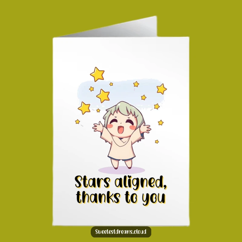 Free Printable Thank You Card: Funny Star Catcher, Downloadable & Print at Home Gratitude Gift