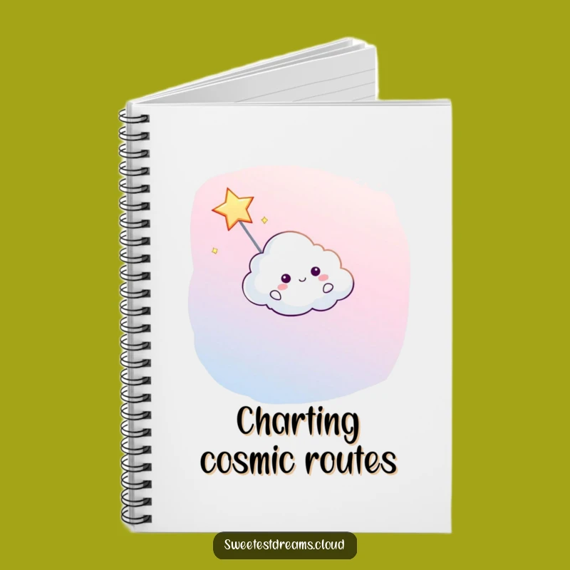 Funny Cloud Guiding Star Notebook - Jot Down Bright Ideas Hilariously