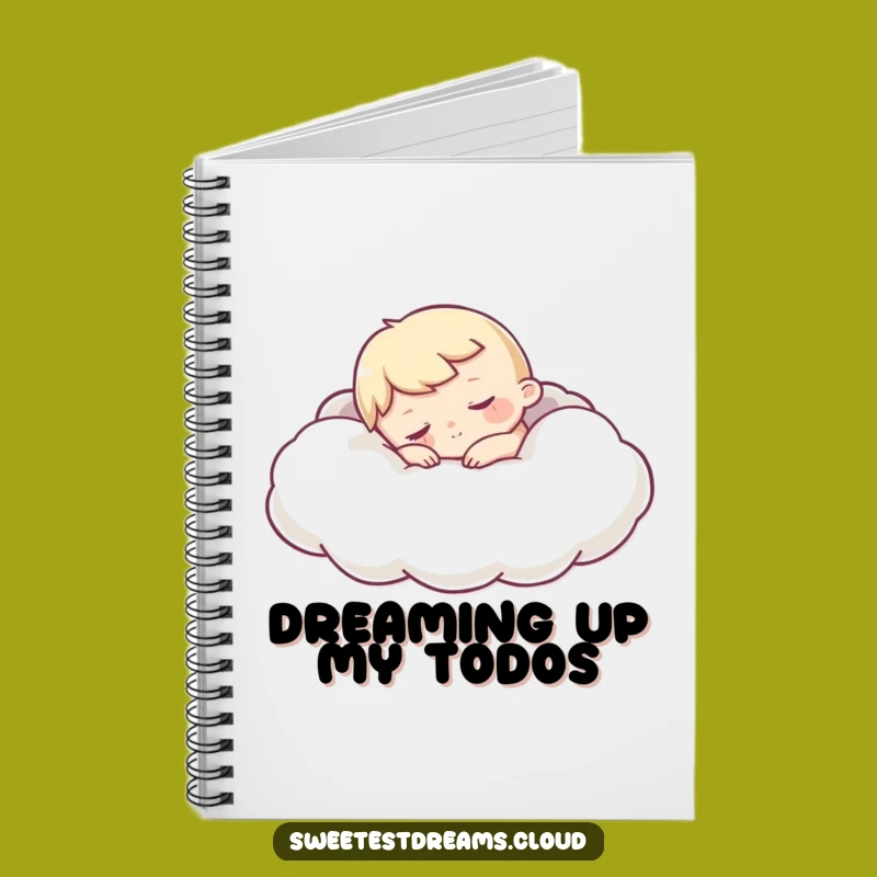 Funny Sleepy Character Notebook: Cloud Nap Journal, Cozy Gift