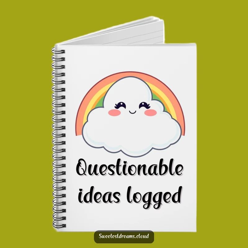 Funny Winking Cloud Notebook: Jot Down Playful Ideas