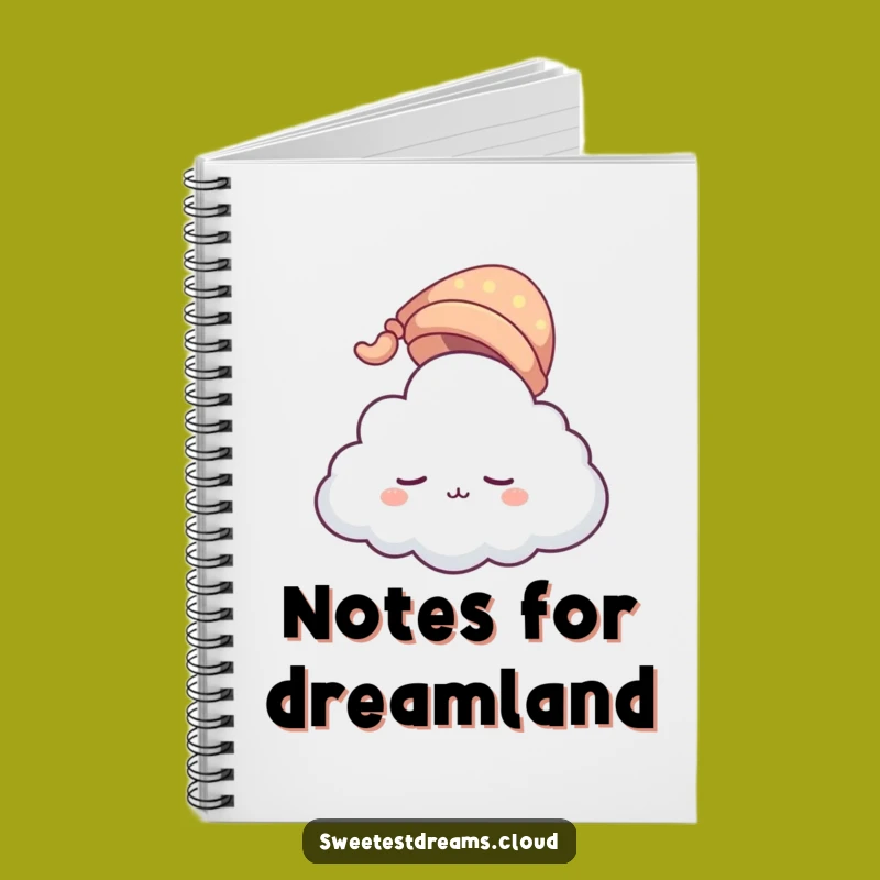Funny Sleeping Cloud Notebook: Journal Gift for Peaceful Thoughts