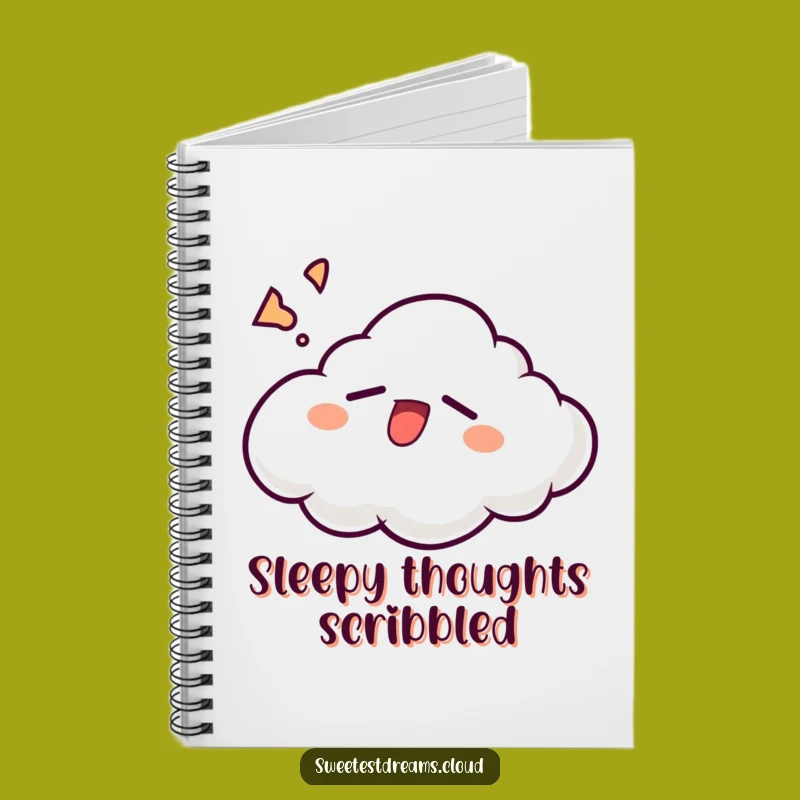 Funny Sleepy Cloud Notebook: Relatable Yawning Journal Gift for Notes