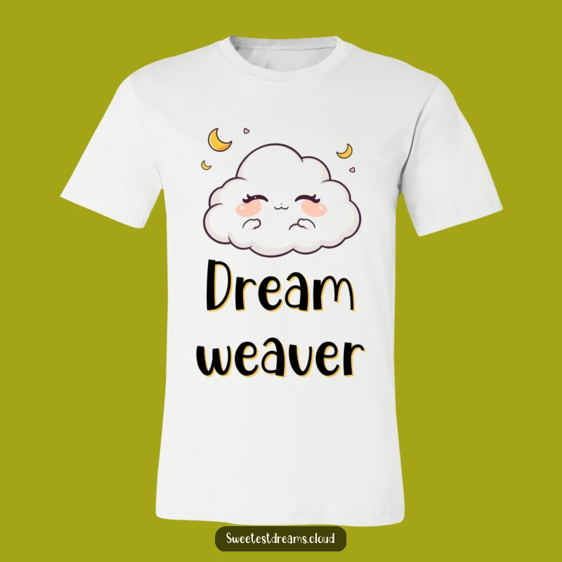 Funny Cloud Dreaming Moon T-Shirt - Cozy & Dreamy Sleepwear