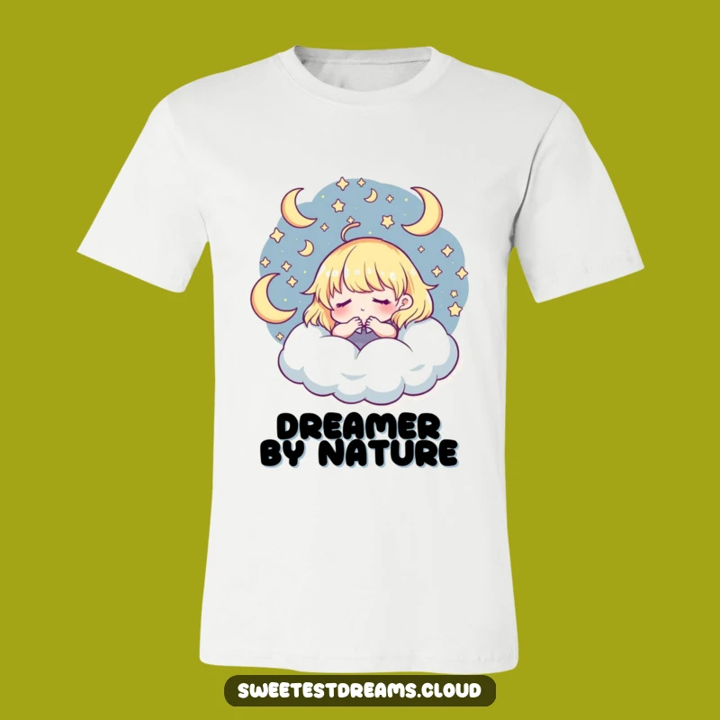 Funny Dreaming T-Shirt: Celestial Character Art, Ideal Funny Gift for Star Gazers
