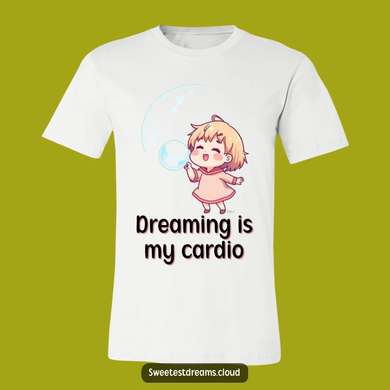 Funny Dream Bubble T-Shirt: Character Blowing Reflective Dreams, Ideal Funny Gift