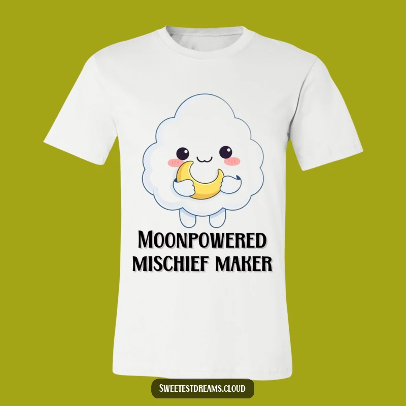 Funny Cloud Character Moon Toy T-Shirt: Adorable Celestial Gift for All Ages