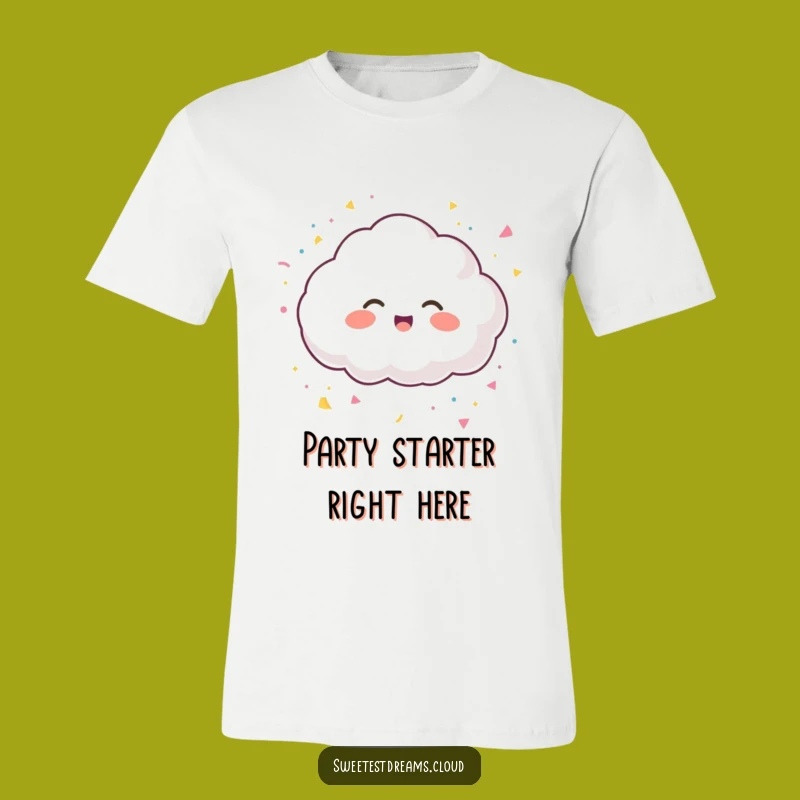 Funny Giggling Cloud T-Shirt - Festive Celebration Tee, Hilarious Funny Gift
