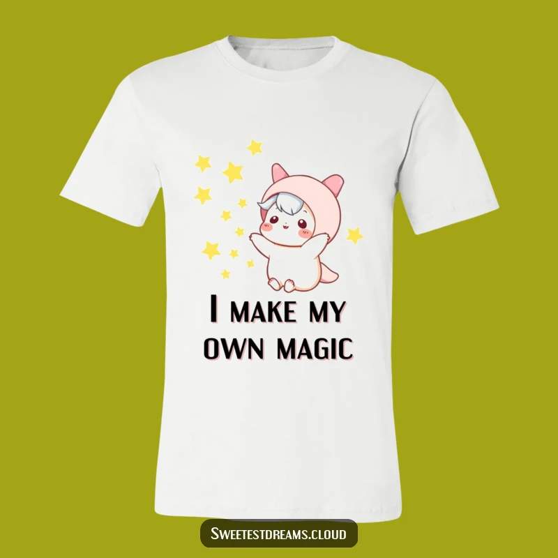 Funny Kawaii Star Toss T-Shirt: Playful Night Sky Character Apparel