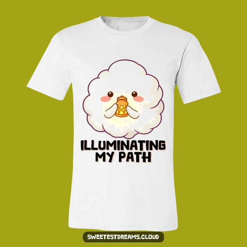 Funny Cloud Lantern T-Shirt - Enchanting Character Tee Gift