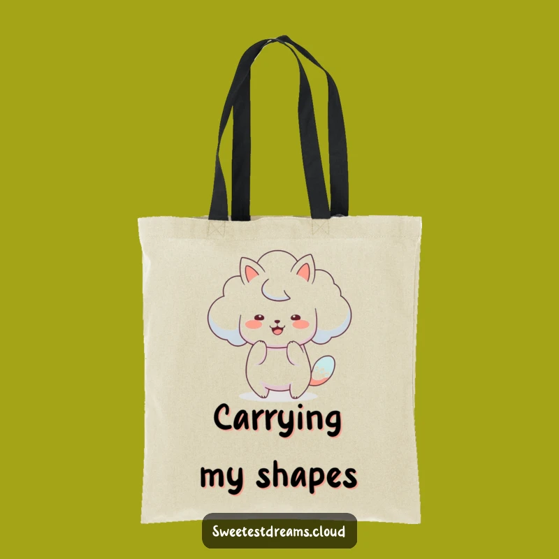 Funny Cloud Shape Tote Bag: Carry Your Artistic Fun!