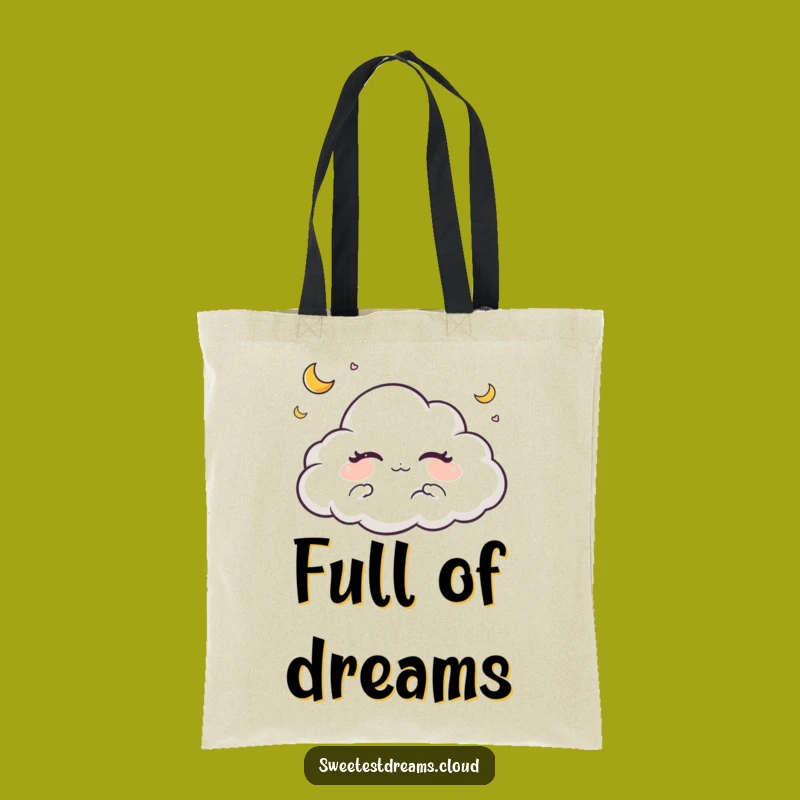 Funny Cloud Dreaming Moon Tote Bag - Carry Your Serene Style