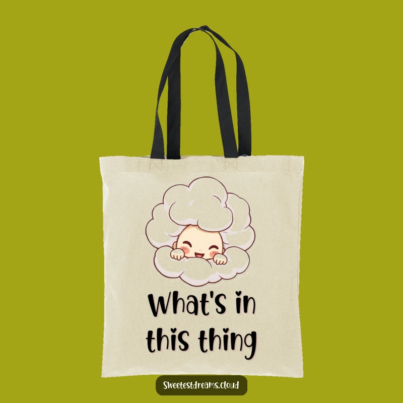 Funny Mischief Tote Bag: Carry Secrets with a Playful Character